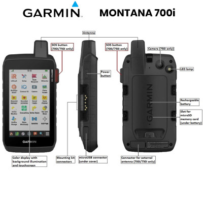 Garmin Montana 700i – GPS Touchscreen Portatile Per Esterno/sentiero – Ricondizionato Certificato